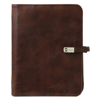 Kalpa A5 organizer met weekagenda met uurindeling hazelnootbruin (1 week per 2 pagina's) 2-talig 406191