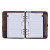 Kalpa A5 organizer met weekagenda met uurindeling hazelnootbruin (1 week per 2 pagina's) 2-talig 406191 - 2