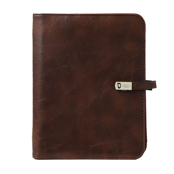 Kalpa A5 organizer met weekagenda met uurindeling hazelnootbruin (1 week per 2 pagina's) 2-talig 406191 - 2