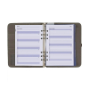 Kalpa A5 organizer met weekagenda met uurindeling nerf grijs (1 week per 2 pagina's) 4-talig 406160 - 5