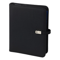 Kalpa A5 organizer met weekagenda met uurindeling nerf zwart (1 week per 2 pagina's) 2-talig 406190