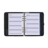 Kalpa A5 organizer met weekagenda met uurindeling nerf zwart (1 week per 2 pagina's) 4-talig 406190 - 5