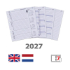 Kalpa A5 organizer met weekagenda met uurindeling nerf zwart (1 week per 2 pagina's) 4-talig 406190 - 7