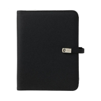 Kalpa A5 organizer met weekagenda met uurindeling nerf zwart (1 week per 2 pagina's) 4-talig 406190