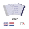 Kalpa A5 weekagenda met uurindeling 2027 jaardoos navulling (1 week per 2 pagina) 2-talig 263560 - 1