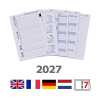Kalpa A5 weekagenda met uurindeling 2027 navulling (1 week per 2 pagina) 4-talig 262596 - 1