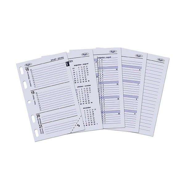 Kalpa Mini weekagenda met uurindeling 2027 navulling (1 week per 2 pagina) 2-talig 263569 - 1