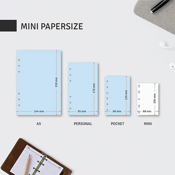 Kalpa Mini weekagenda met uurindeling 2027 navulling (1 week per 2 pagina) 2-talig 263569 - 3