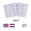 Kalpa Mini weekagenda met uurindeling 2027 navulling (1 week per 2 pagina) 2-talig 263569 - 1