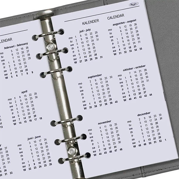 Kalpa Personal dagagenda met uurindeling 2026 navulling (1 dag per pagina) 2-talig 262561 - 6