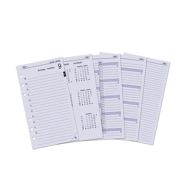 Kalpa Personal dagagenda met uurindeling 2027 navulling (1 dag per pagina) 2-talig 263561 - 1