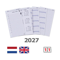Kalpa Personal dagagenda met uurindeling 2027 navulling (1 dag per pagina) 2-talig 263561
