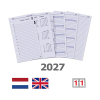 Kalpa Personal dagagenda met uurindeling 2027 navulling (1 dag per pagina) 2-talig 263561 - 1