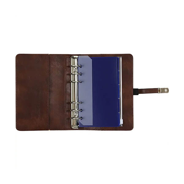 Kalpa Personal organizer met weekagenda kastanjebruin (1 week per 2 pagina's) 4-talig 406165 - 4