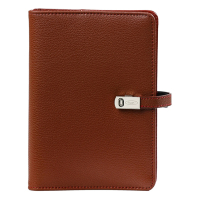 Kalpa Personal organizer met weekagenda met uurindeling hazelnootbruin (1 week per 2 pagina's) 2-talig 406195