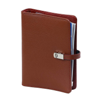 Kalpa Personal organizer met weekagenda met uurindeling hazelnootbruin (1 week per 2 pagina's) 2-talig 406195