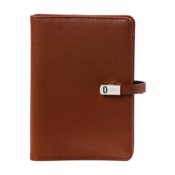 Kalpa Personal organizer met weekagenda met uurindeling hazelnootbruin (1 week per 2 pagina's) 2-talig 406195 - 2