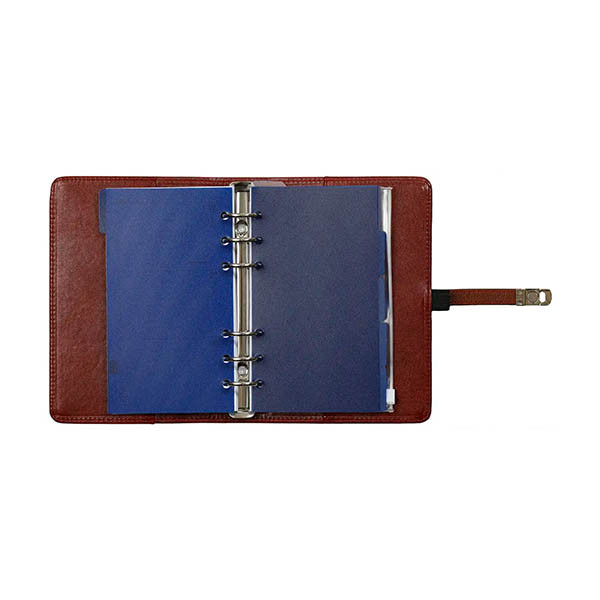 Kalpa Personal organizer met weekagenda met uurindeling hazelnootbruin (1 week per 2 pagina's) 2-talig 406195 - 5