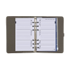 Kalpa Personal organizer met weekagenda met uurindeling nerf grijs (1 week per 2 pagina's) 2-talig 406164 - 5