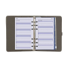Kalpa Personal organizer met weekagenda met uurindeling nerf grijs (1 week per 2 pagina's) 2-talig 406164 - 6