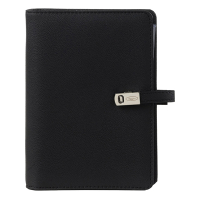 Kalpa Personal organizer met weekagenda met uurindeling nerf zwart (1 week per 2 pagina's) 2-talig 406194