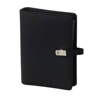 Kalpa Personal organizer met weekagenda met uurindeling nerf zwart (1 week per 2 pagina's) 2-talig 406194