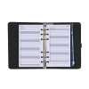 Kalpa Personal organizer met weekagenda met uurindeling nerf zwart (1 week per 2 pagina's) 2-talig 406194 - 6
