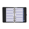 Kalpa Personal organizer met weekagenda nerf zwart (1 week per 2 pagina's) 4-talig 406194 - 5