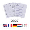 Kalpa Personal weekagenda met uurindeling 2027 navulling (1 week per 2 pagina) 4-talig 262597 - 1
