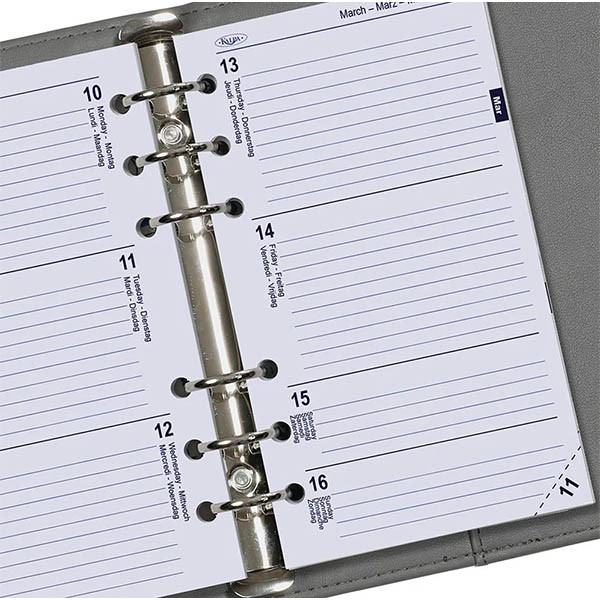 Kalpa Personal weekagenda met uurindeling 2027 navulling (1 week per 2 pagina) 4-talig 262597 - 3