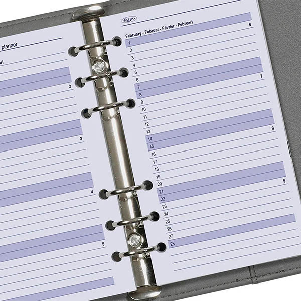 Kalpa Personal weekagenda met uurindeling 2027 navulling (1 week per 2 pagina) 4-talig 262597 - 4