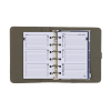 Kalpa Pocket organizer met weekagenda met uurindeling nerf grijs (1 week per 2 pagina's) 2-talig 406167 - 1
