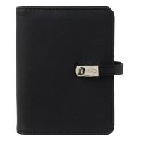 Kalpa Pocket organizer met weekagenda met uurindeling nerf zwart (1 week per 2 pagina's) 2-talig 406196