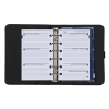 Kalpa Pocket organizer met weekagenda met uurindeling nerf zwart (1 week per 2 pagina's) 2-talig 406196 - 2