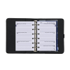 Kalpa Pocket organizer met weekagenda met uurindeling nerf zwart (1 week per 2 pagina's) 2-talig 406196 - 3