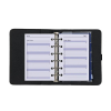 Kalpa Pocket organizer met weekagenda met uurindeling nerf zwart (1 week per 2 pagina's) 2-talig 406196 - 5