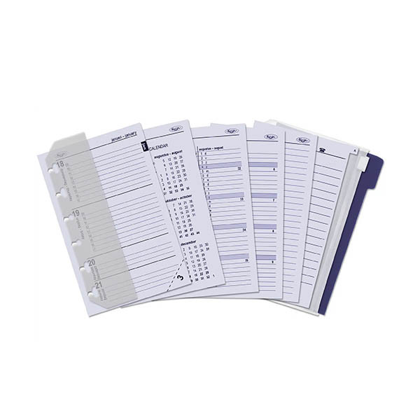 Kalpa Pocket weekagenda met uurindeling 2027 jaardoos navulling (1 week per 2 pagina) 2-talig 263568 - 1