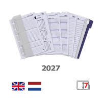 Kalpa Pocket weekagenda met uurindeling 2027 jaardoos navulling (1 week per 2 pagina) 2-talig 263568