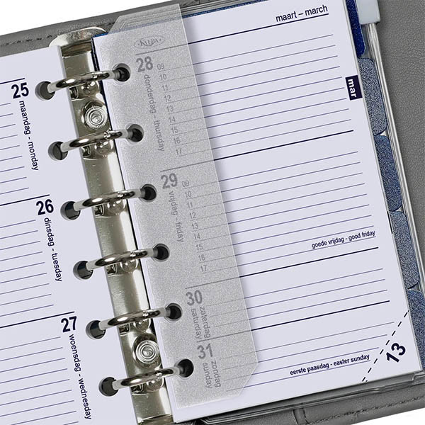 Kalpa Pocket weekagenda met uurindeling 2027 jaardoos navulling (1 week per 2 pagina) 2-talig 263568 - 3
