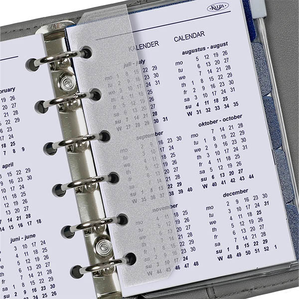 Kalpa Pocket weekagenda met uurindeling 2027 jaardoos navulling (1 week per 2 pagina) 2-talig 263568 - 4