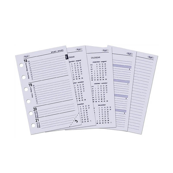 Kalpa Pocket weekagenda met uurindeling 2027 navulling (1 week per 2 pagina) 2-talig 263567 - 1