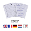 Kalpa Pocket weekagenda met uurindeling 2027 navulling (1 week per 2 pagina) 4-talig 262598 - 1