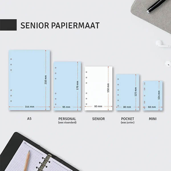 Kalpa Senior dagagenda met uurindeling 2026 navulling (1 dag per pagina) NL 262564 - 8