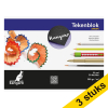 Aanbieding: 3x Kangaro schetsboek A5 300 grams zwart (50 vel) 056697 - 1