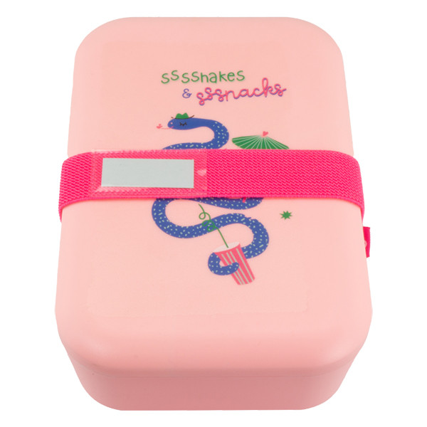Kangaro Blah Blah lunchbox met elastiek roze K-PM550100 206917 - 1