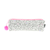 Kangaro Bonjour Babe etui rechthoekig wit met hartjes K-PM920037 056713