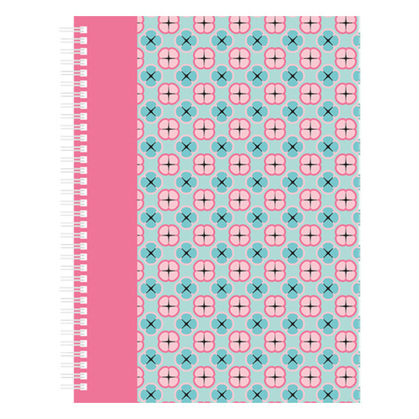 Kangaro Pink Mint Retro spiraalblok A4 gelinieerd 60 grams 160 vel K-21215 206883 - 1