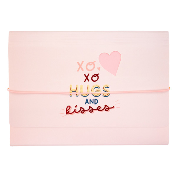 Kangaro Sushi Sunday projectmap XOXO roze (6 vakken) K-PM630052 206937 - 1