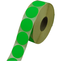 Kangaro markeringspunten Ø 35 mm neongroen (500 etiketten op rol) 298311
