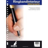 Kangaro ringbandpapier A4 blanco 120 grams 50 vel (23-rings) K-56013 205332